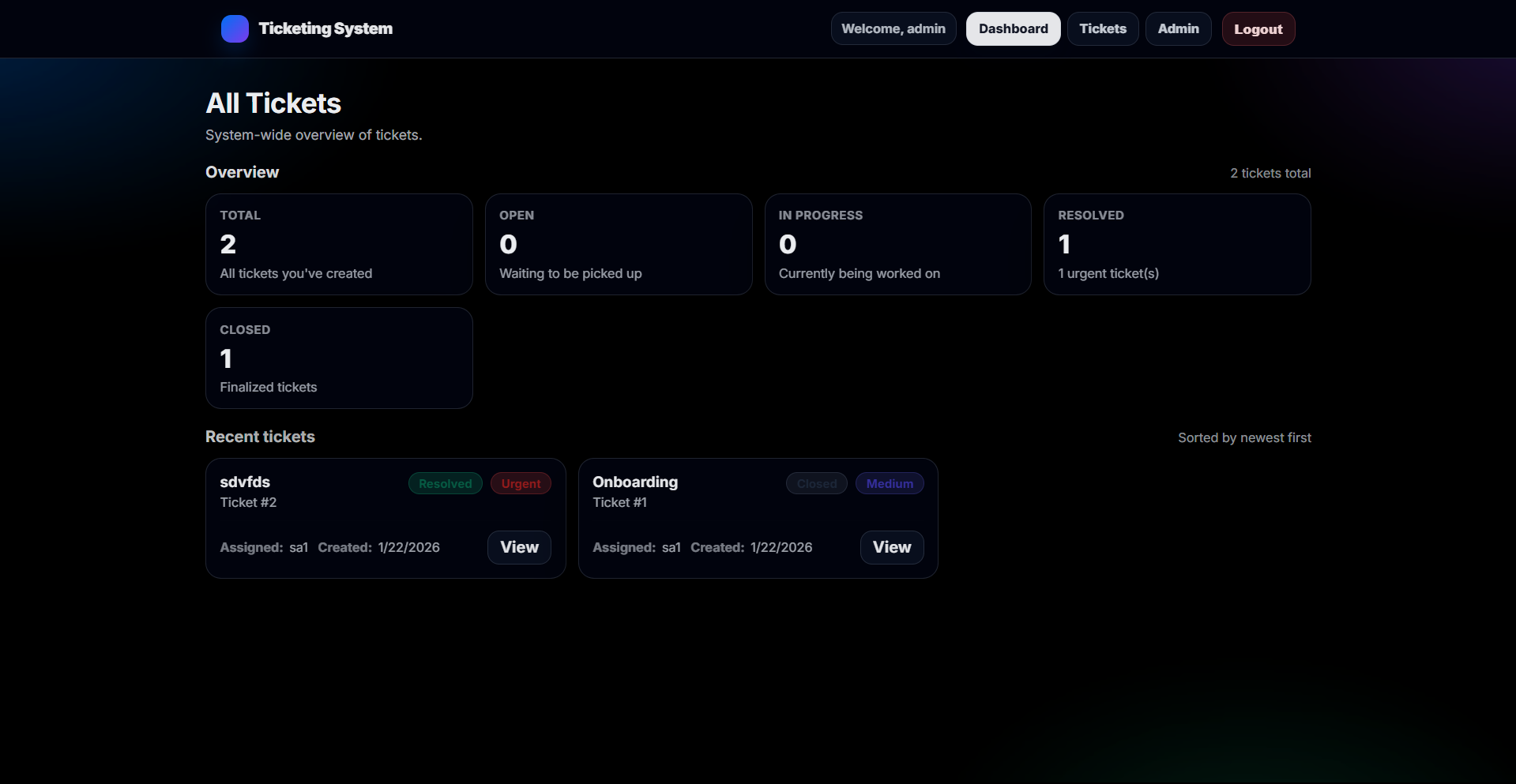 Ticket Management System