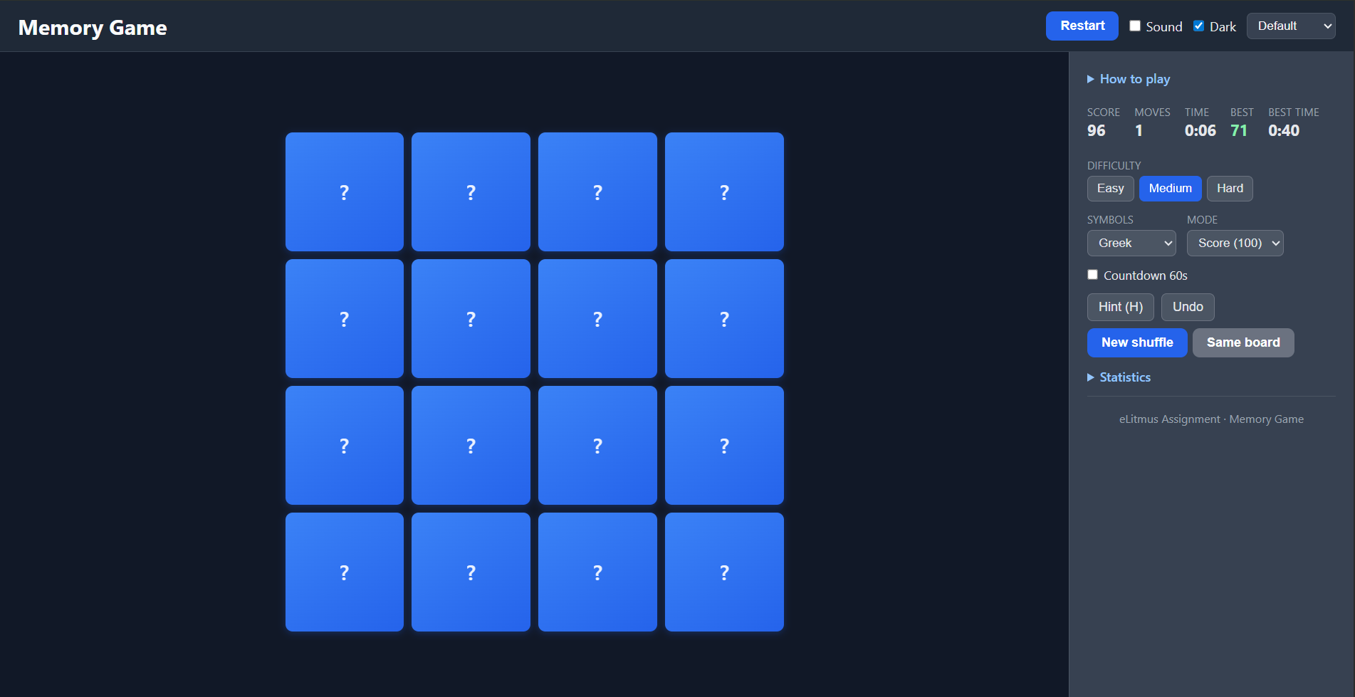 Mind Game - Memory Card Game